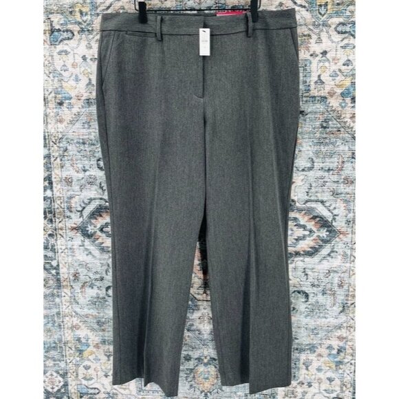 Talbots Barely Boot Pants Size 18 Grey Curvy Slacks Trousers New With Tags - Picture 1 of 13